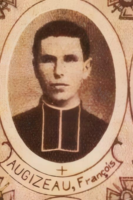 Portrait de François Augizeau, clerc tonsuré du diocèse de Luçon, Livre d'or du Clergé 1914-1918