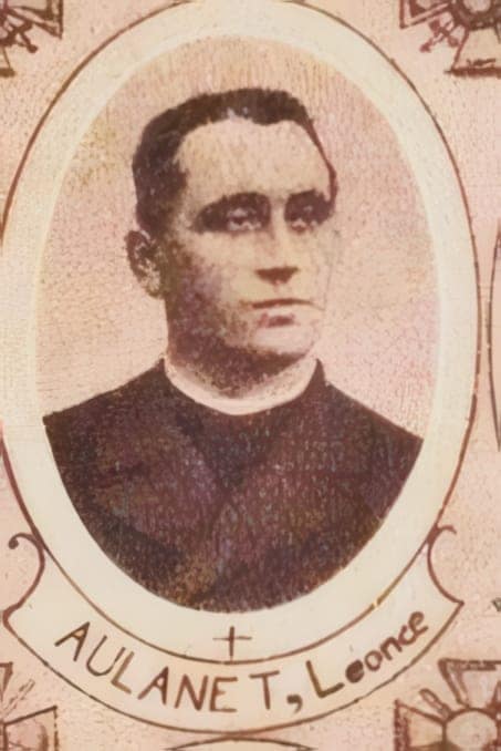 Portrait de Léonce Aulanet, curé du diocèse de Bordeaux, aumônier militaire, Livre d'or du Clergé 1914-1918
