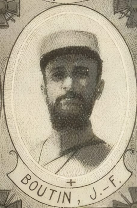 Portrait de BOUTIN Jean-François, sous-lieutenant, prêtre soldat de la Première Guerre mondiale