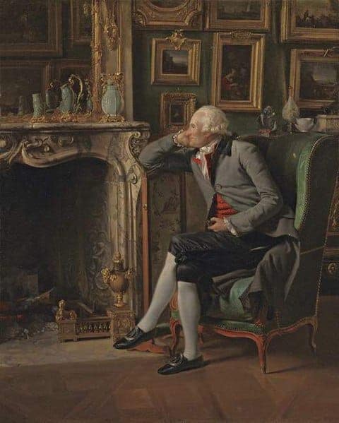 Portrait du baron de Besenval dans son hôtel parisien, vers 1789, Révolution française