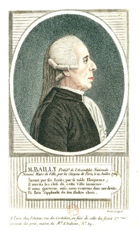 Bailly nommé maire de Paris le 14 juillet 1789 — gravure Vérité, Gallica BnF