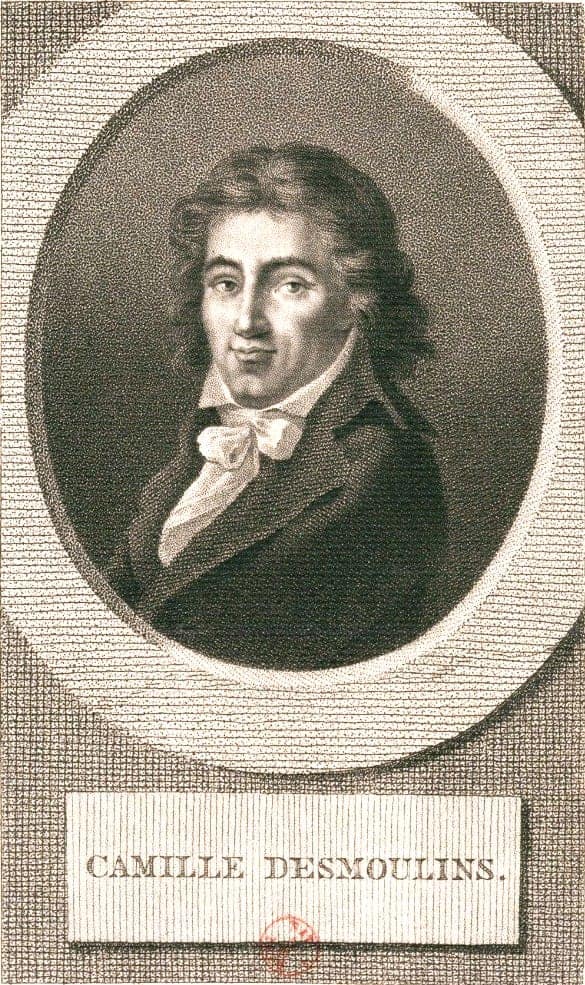Portrait de Camille Desmoulins — estampe de Lodewijk Portman, BnF Gallica
