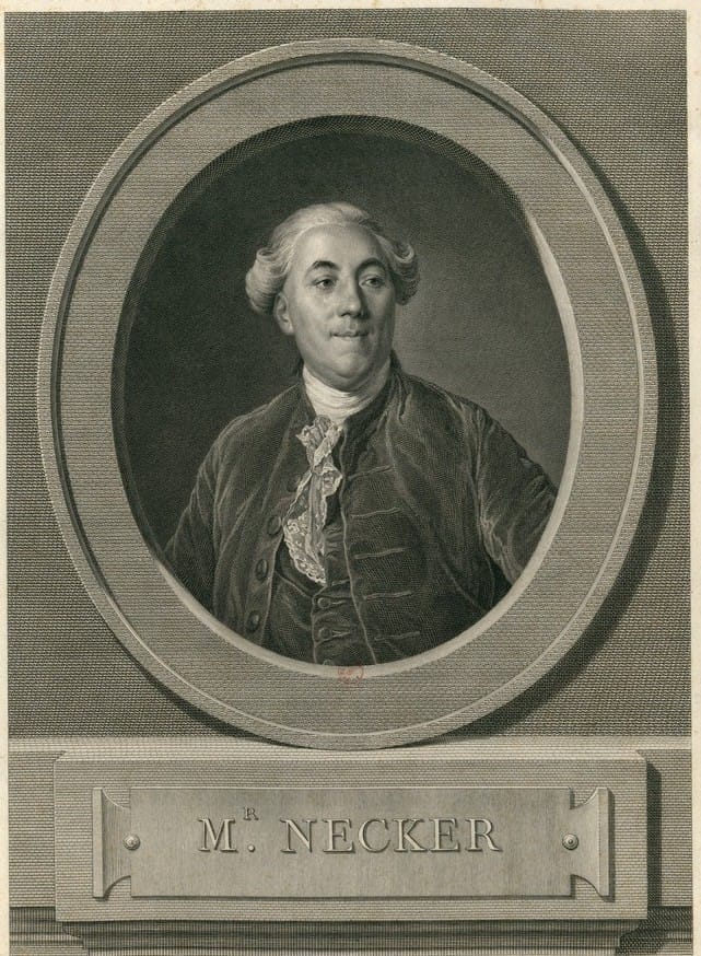 Portrait de Jacques Necker dont le renvoi provoque l'insurrection de 1789