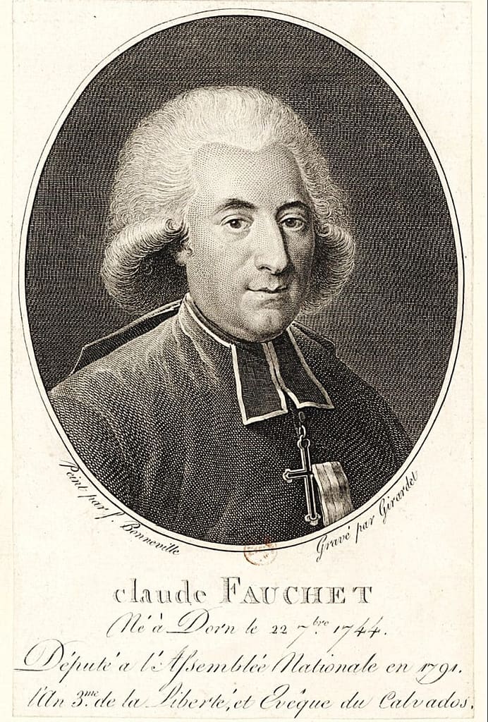 Portrait de Claude Fauchet, abbé et médiateur de la prise de la Bastille.
