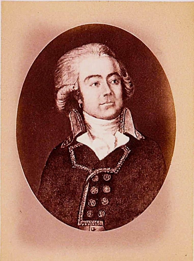Portrait de Jacob Job Élie, officier et commandant des vainqueurs de la Bastille lors de l'assaut du 14 juillet.