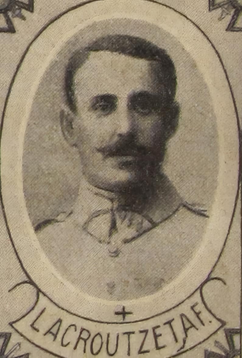 Portrait de LACROUTZET Antoine, vicaire, prêtre soldat de la Première Guerre mondiale