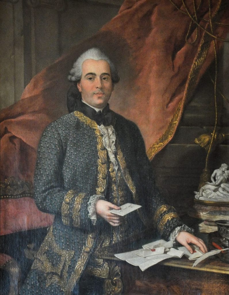 Jacques de Flesselles, prévôt des marchands de Paris en 1789, assassiné sur les marches de l'Hôtel de Ville le 14 juillet