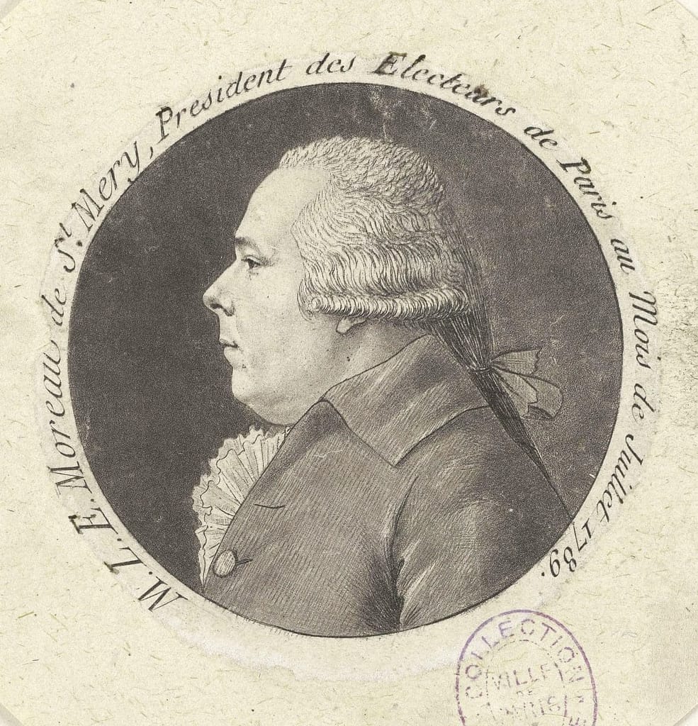 Portrait de Moreau de Saint-Méry, président des électeurs de Paris en juillet 1789